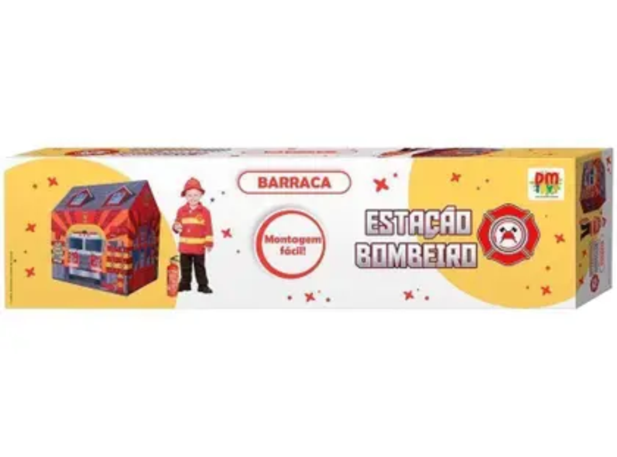 BARRACA DOBRAVEL ESTACAO BOMBEIRO 102X95X72CM NA C