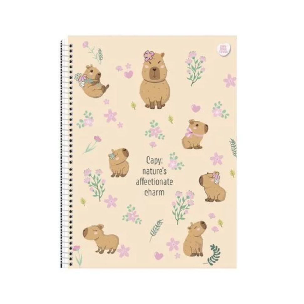 CADERNO ESP. UNIV 1M CAPIVARA CD 80FLS