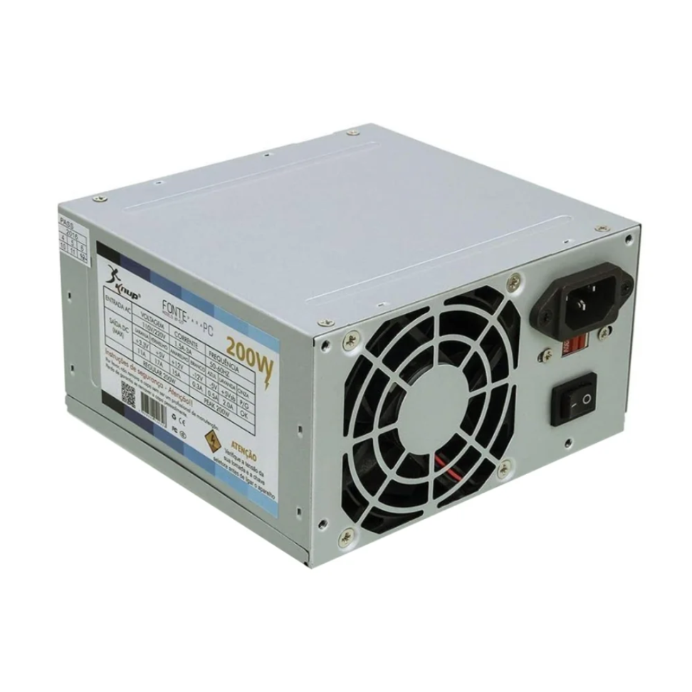 FONTE PC ATX 200/230W MULTILASE/VXPRO/TRONOS/BRA