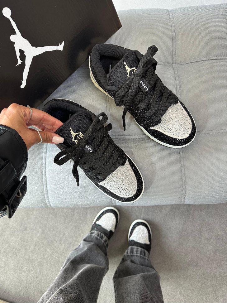 Jordan Low Crystal Black & White - #5