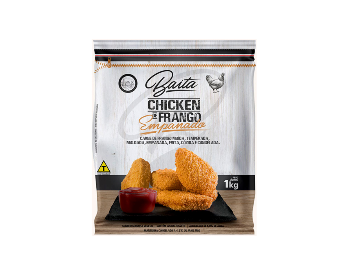CHICKEN DE FRANGO CONGELADO EMPANADO BAITA 1 KILO