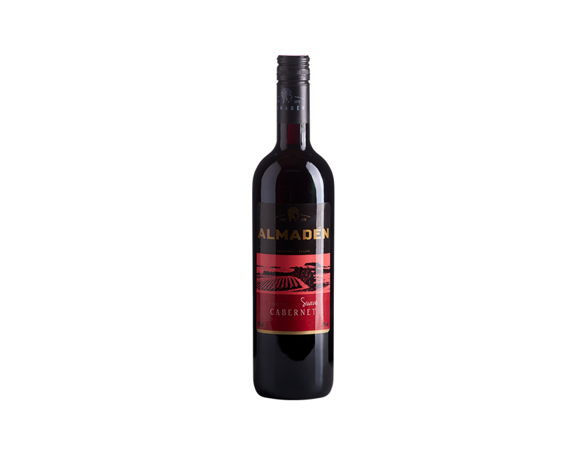 VINHO NACIONAL TINTO SUAVE CABERNET ALMADÉN 750 ML
