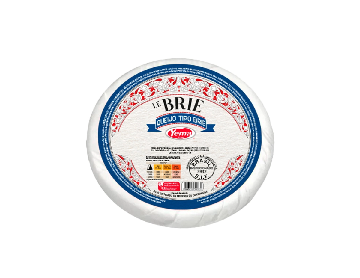 QUEIJO BRIE FORMA YEMA 1 KG