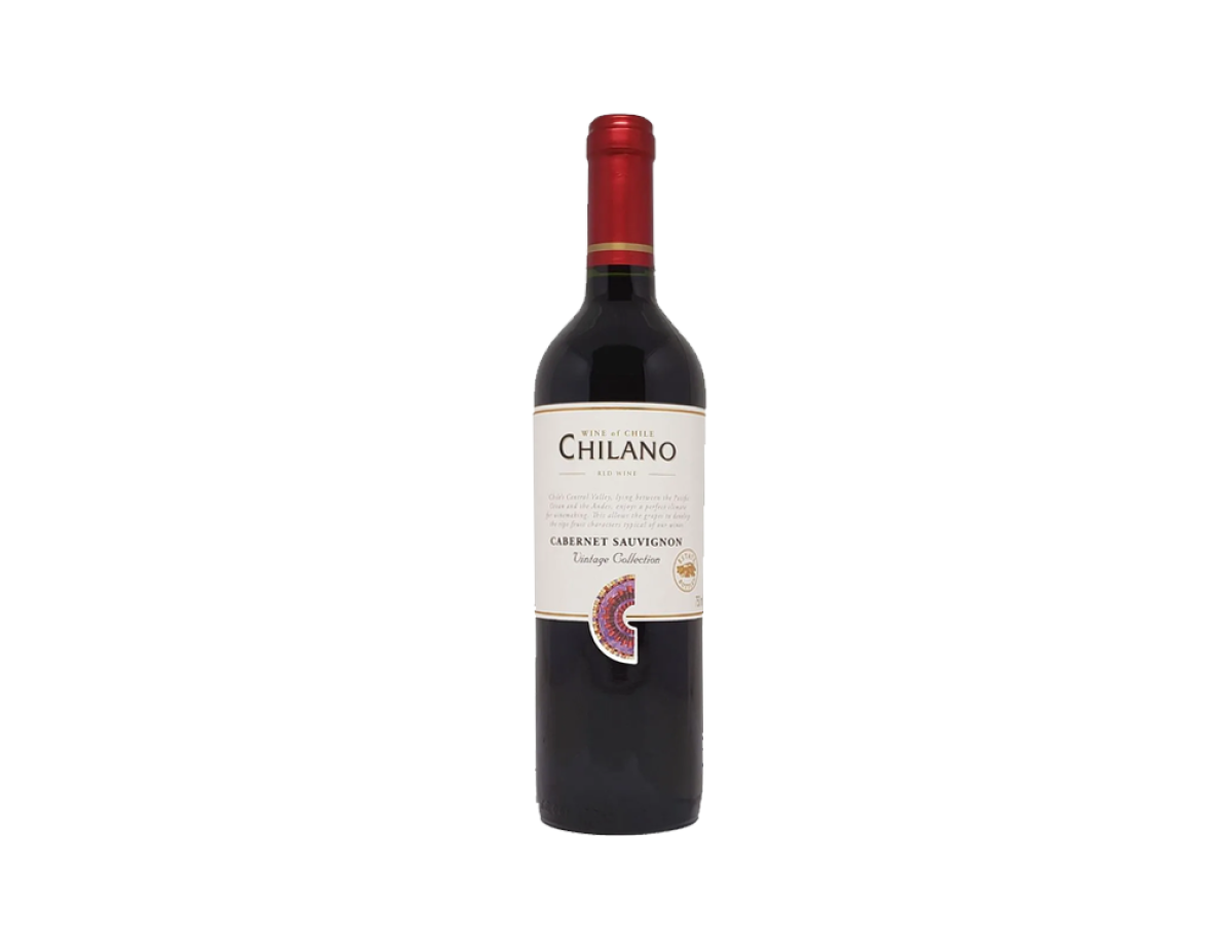 VINHO CHILENO TINTO SECO FINO CABERNET SAUVIGNON CHILANO 750 ML