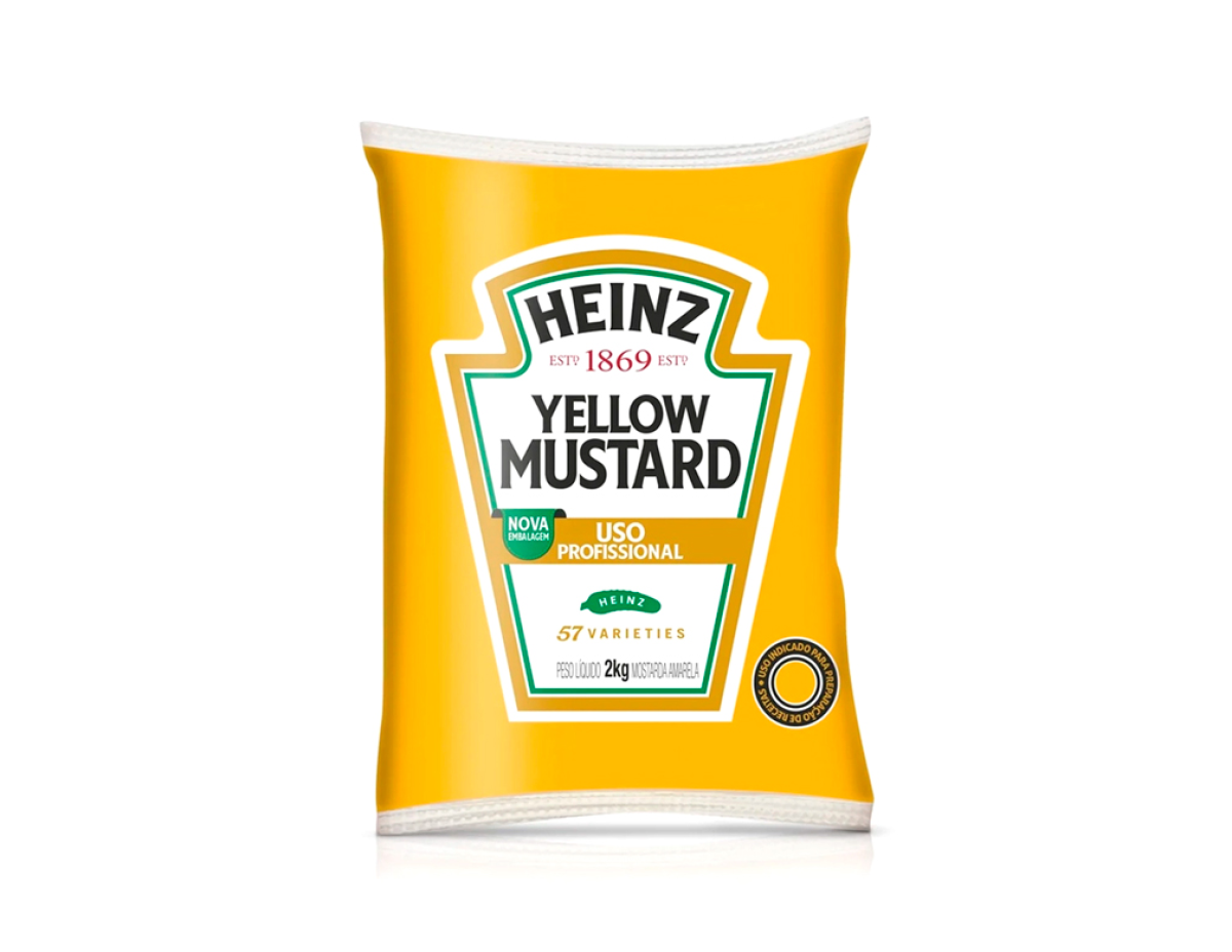 MOSTARDA GRANDE AMARELA HEINZ 2 KILO