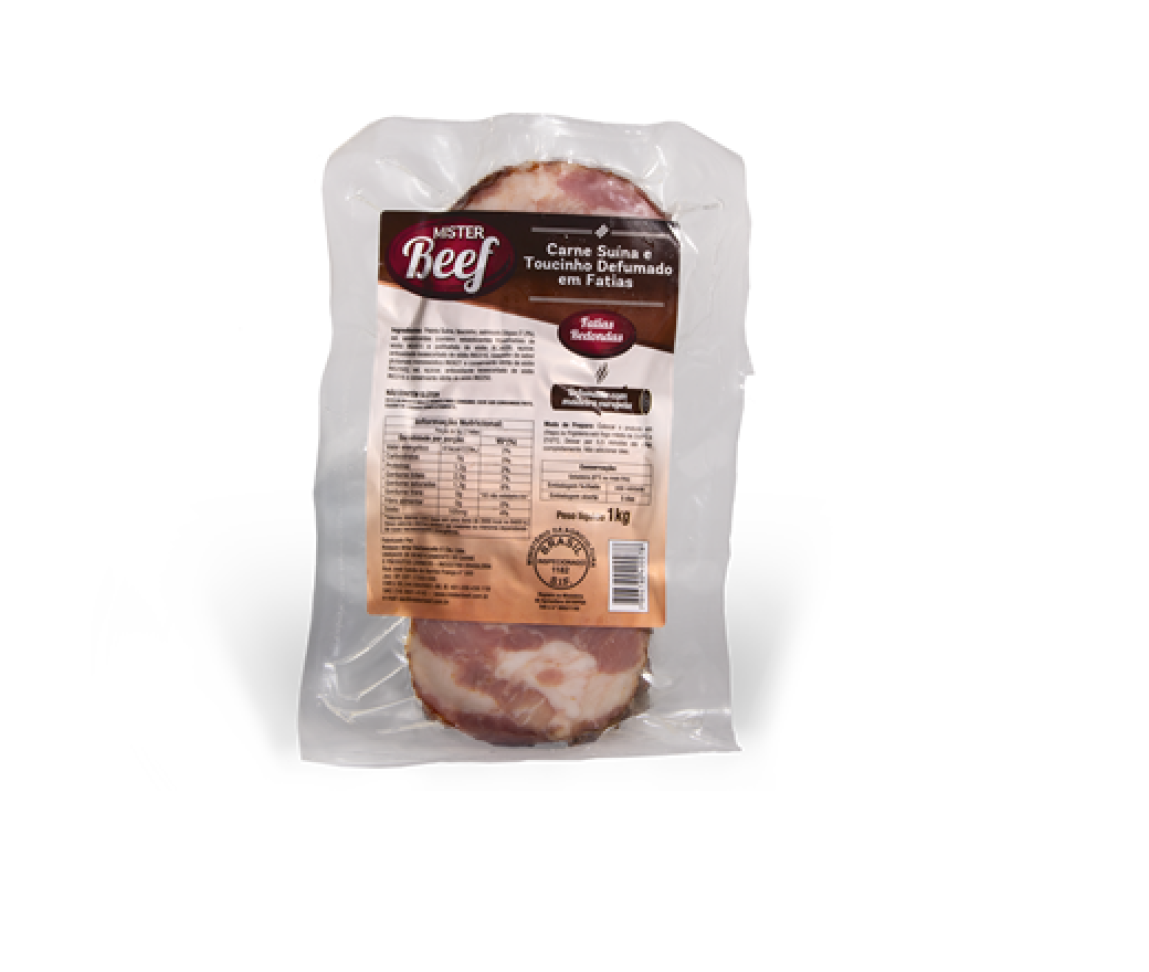 BACON FATIADO REDONDO PALETA MISTER BEEF 1 KILO PCT