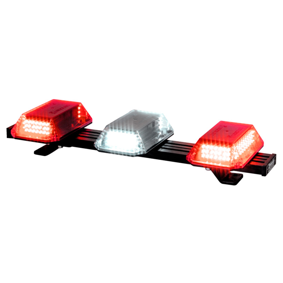 Giroled giroflex sinalizador barra 60cm cúpula 12v 24v Vermelho e Branco