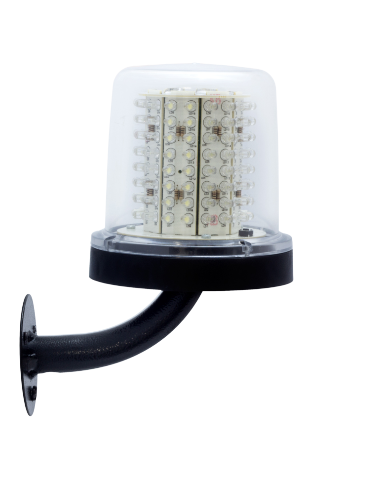 Giroled Giroflex redondo branco suporte parede 128 leds bivolt 110v 220v