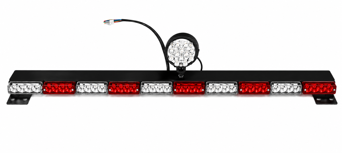 Barra linear traseira ambulância 12v com 10 sinaleiras luz de embarque