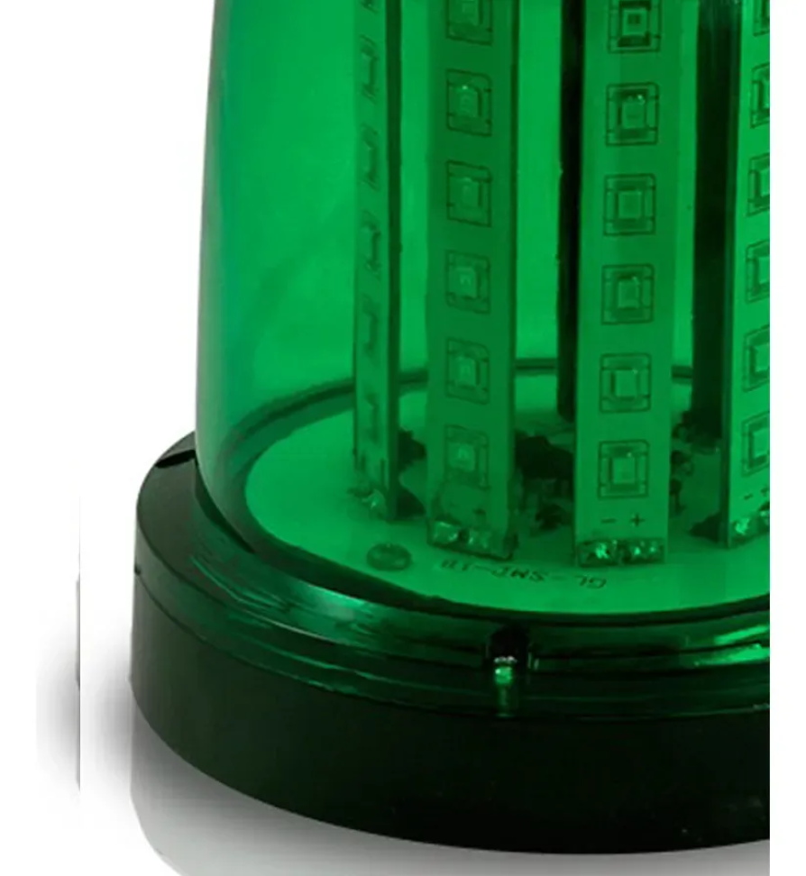 Giroflex imã e plug bivolt 12v 24v 54 leds verde - #3