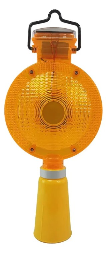 Sinalizador Solar Viário Cone Automático Sinalização Obra