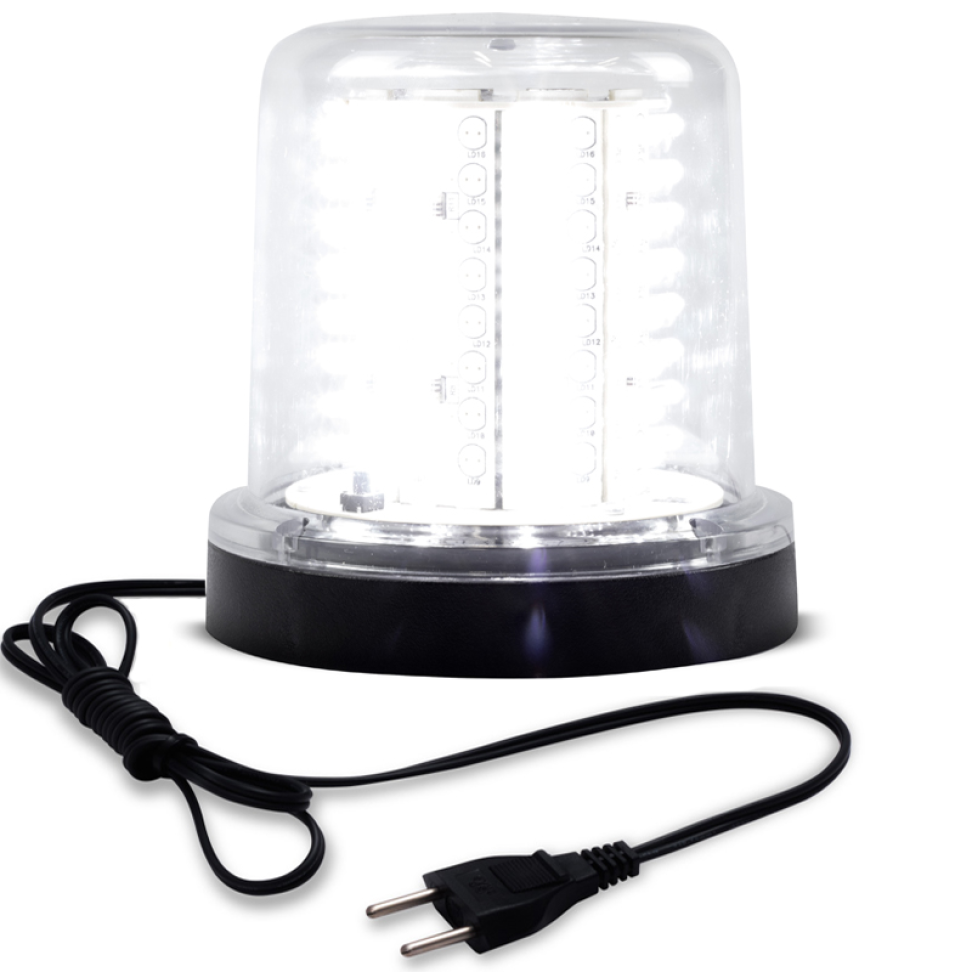 Giroled Giroflex branco fixação parafusos 64 leds bivolt 110/220v com tomada
