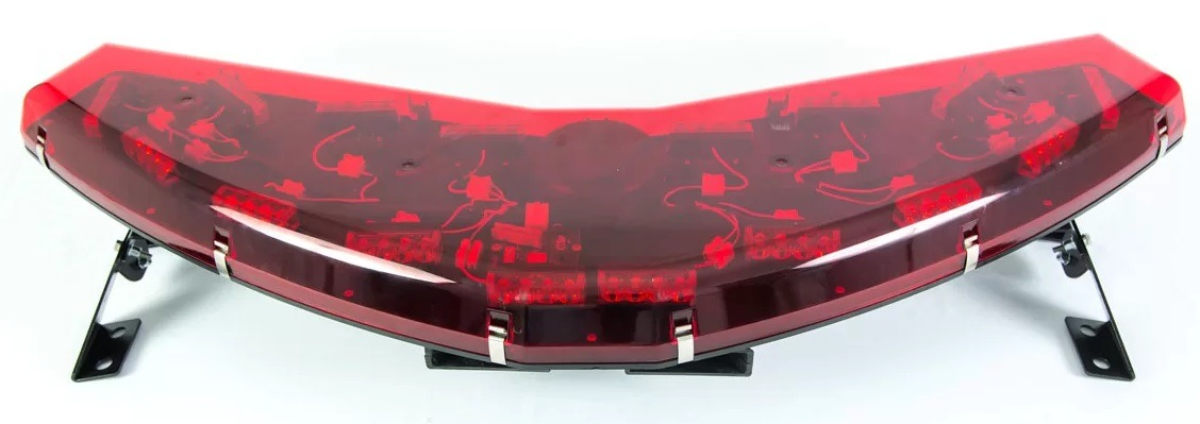 Giroflex 12v Arco completo vermelho Sirene integrada Rádio Engate - #3