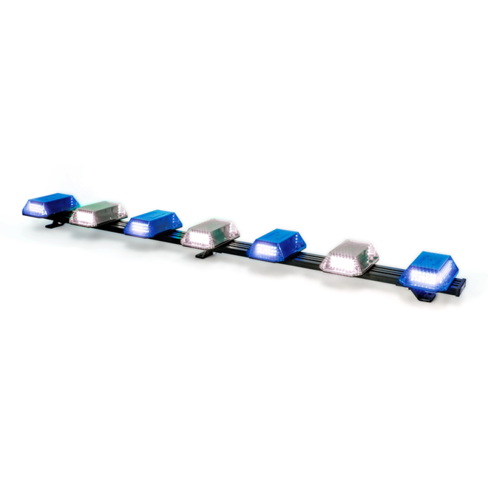 Giroflex 1.20mt 7cúpulas 354 leds 12vcc ou 24vcc Azul e branco