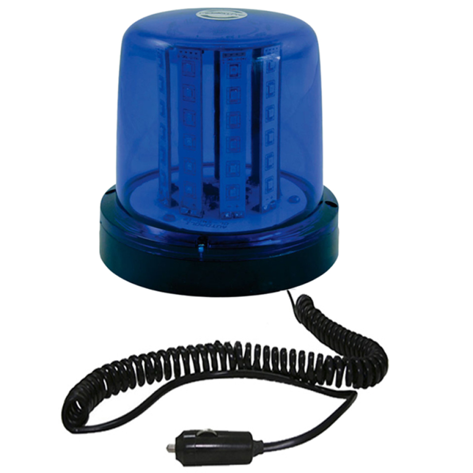 Giroflex imã e plug bivolt 12v 24v 54 leds azul