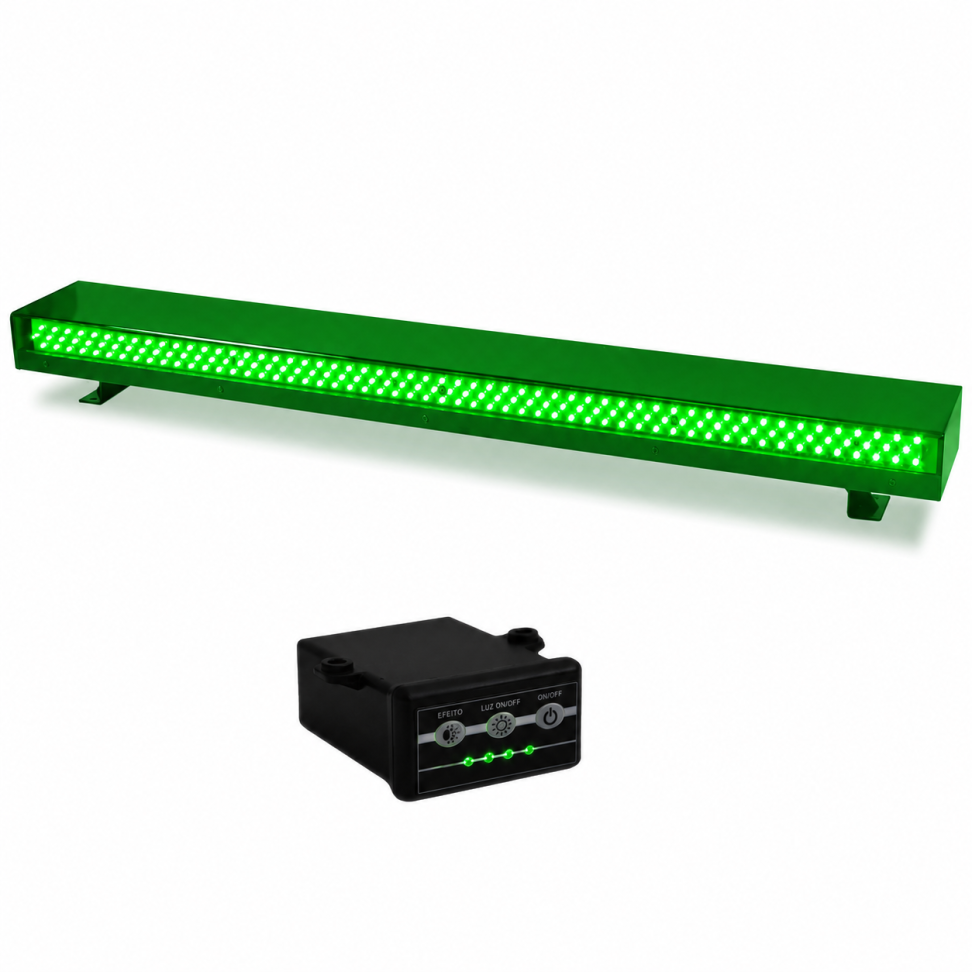 Giroled giroflex sinalizador barra 1.20mt 12v 24v verde