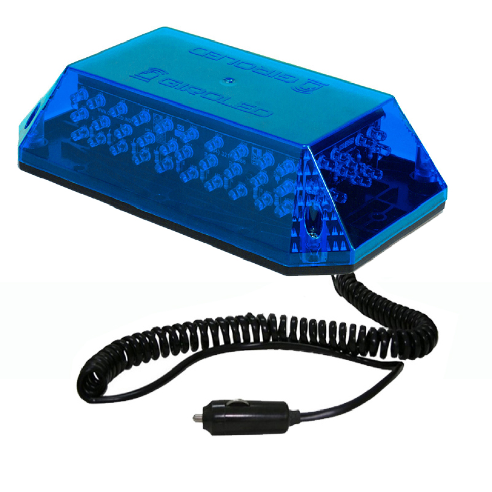 Giroled cúpula azul com imã e plug e sirene 12v - #4