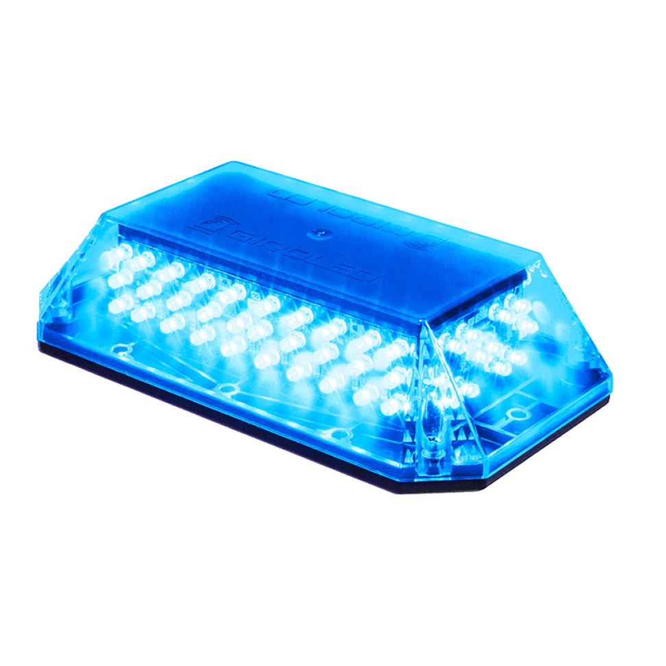 Giroflex Giroled cúpula fixação por parafusos 12vcc 24vcc azul