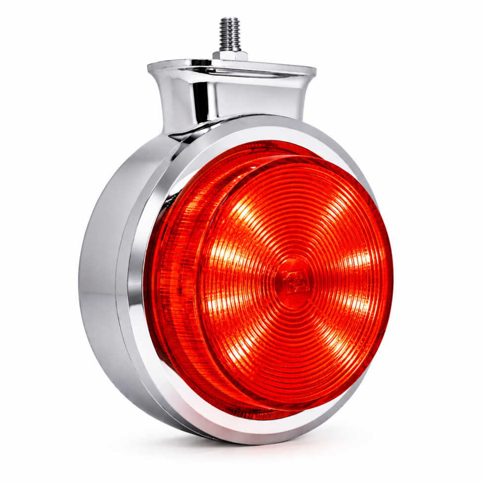 Lanterna Sinaleira com led Maria Cromada Foguinho Bojuda Caminhão vermelho