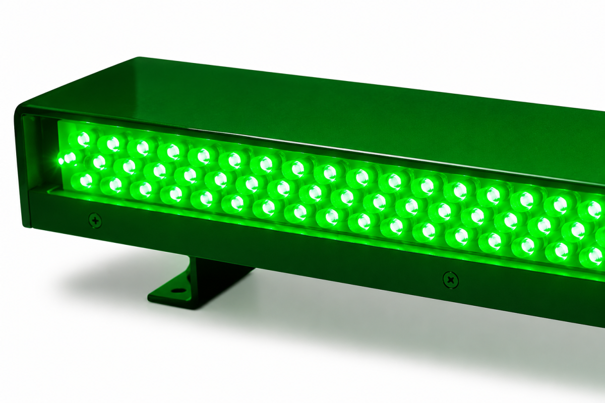 Giroled giroflex sinalizador barra 1.20mt 12v 24v verde