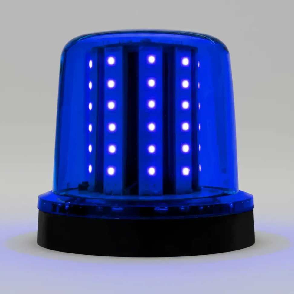 Giroflex fixação parafuso azul 54 leds bivolt 12v 24v