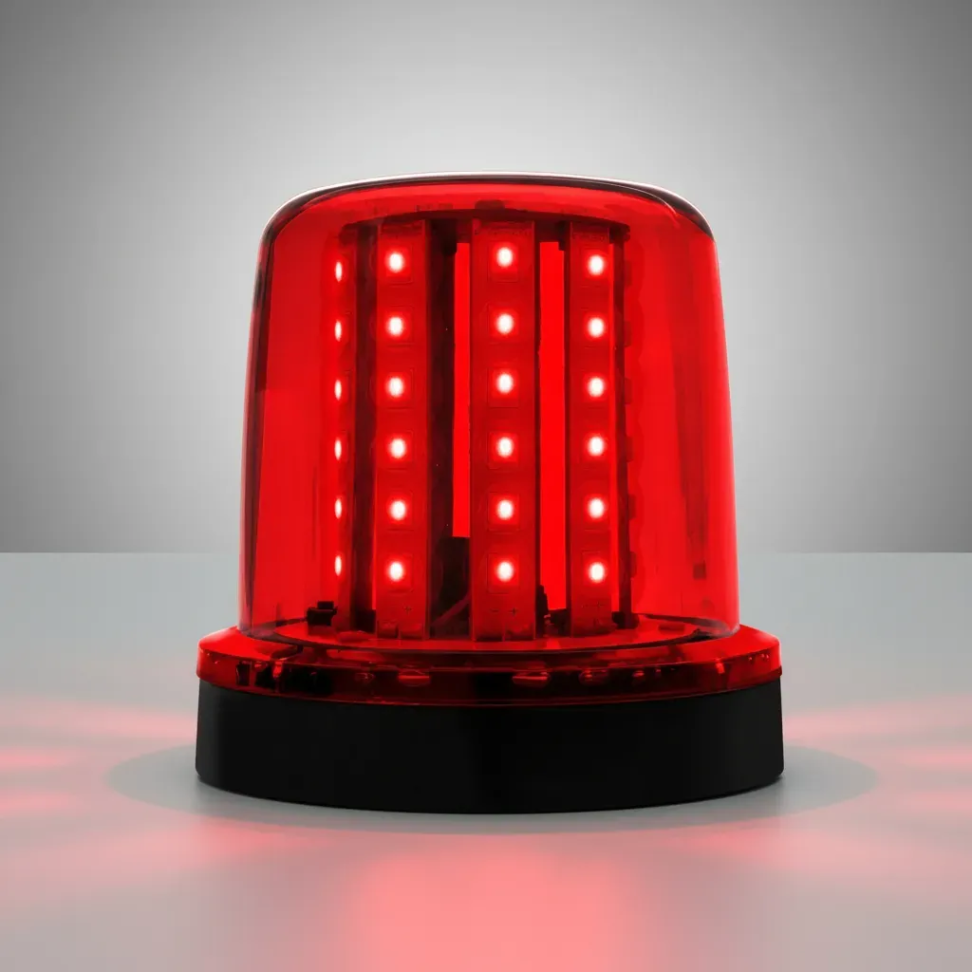 Giroflex imã e plug bivolt 12v 24v 54 leds vermelho - #6