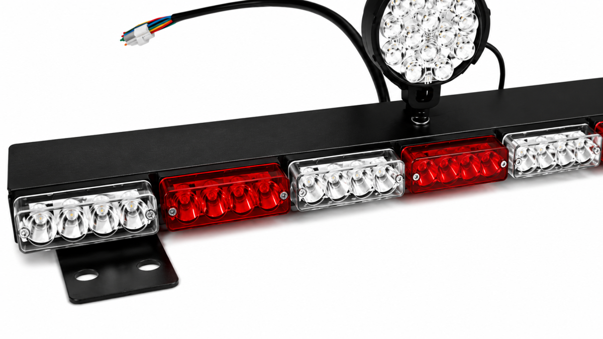 Barra linear traseira ambulância 12v com 10 sinaleiras luz de embarque - #4