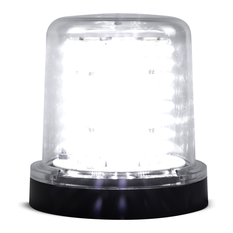 Giroled Giroflex redondo branco suporte parede 128 leds bivolt 110v 220v