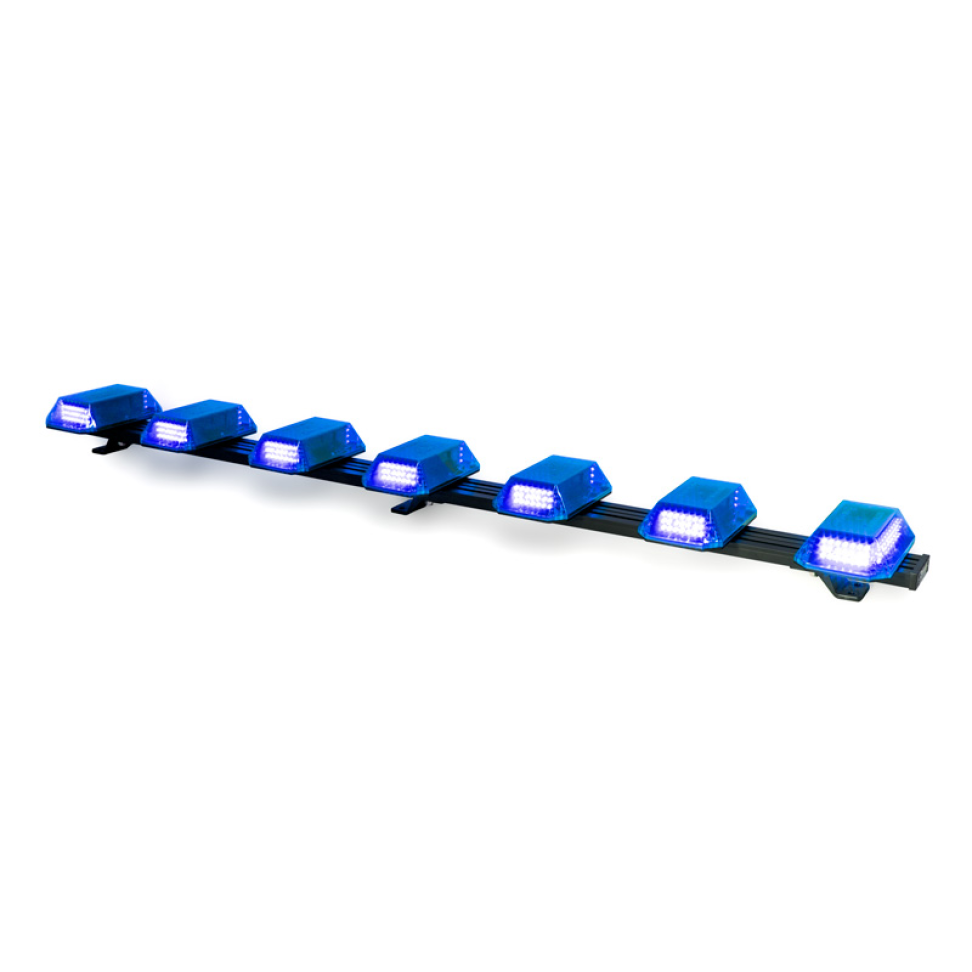 Giroflex 1.20mt 7cúpulas 354 leds 12vcc ou 24vcc Azul