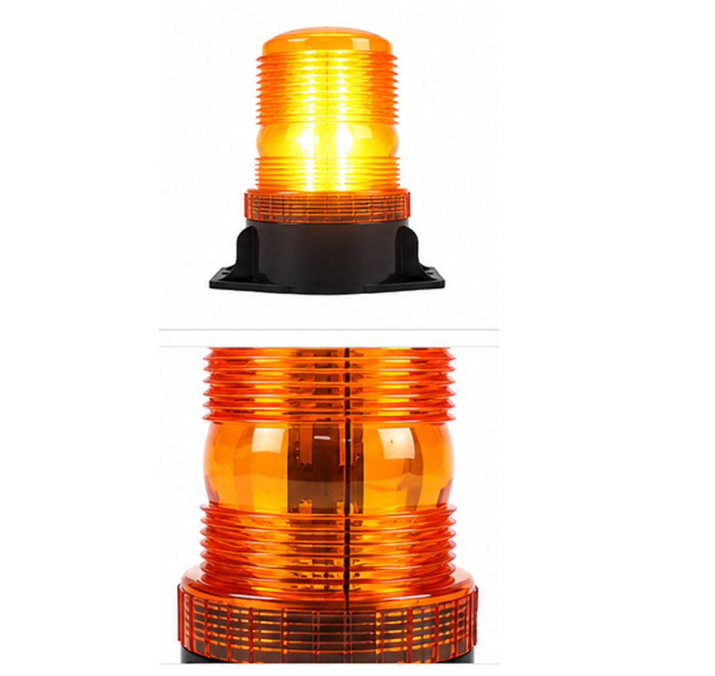 Giroflex 30 Leds âmbar industrial 7.1w 12v a 80v parafuso - #4