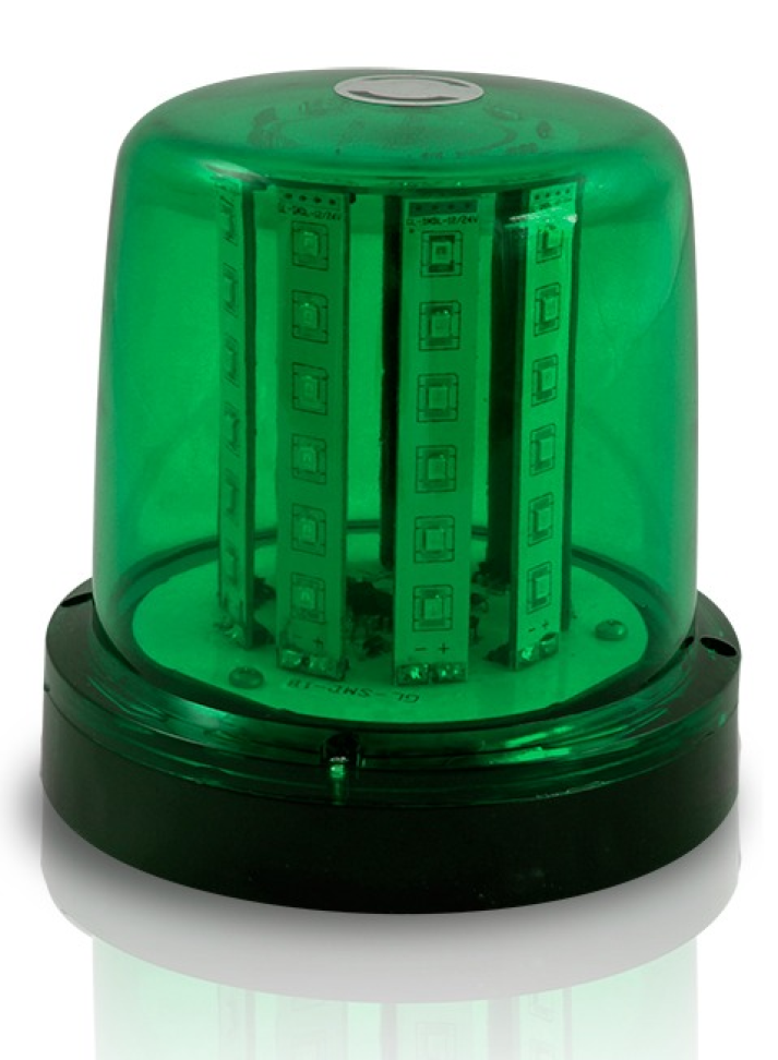 Giroflex fixação parafuso verde 54 leds bivolt 12v 24v