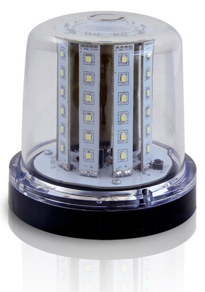 Giroflex fixação parafuso branco 54 leds bivolt 12v 24v