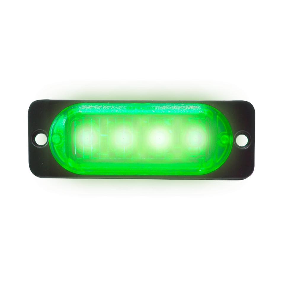 Estrobo Led verde SMD alta visualização efeitos 12v ou 24v 2w - #3