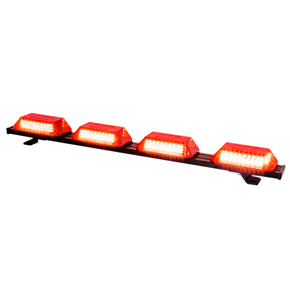 Giroflex 1.0mt 4 cúpulas 264 leds 12vcc 24vcc vermelho estrobo branco