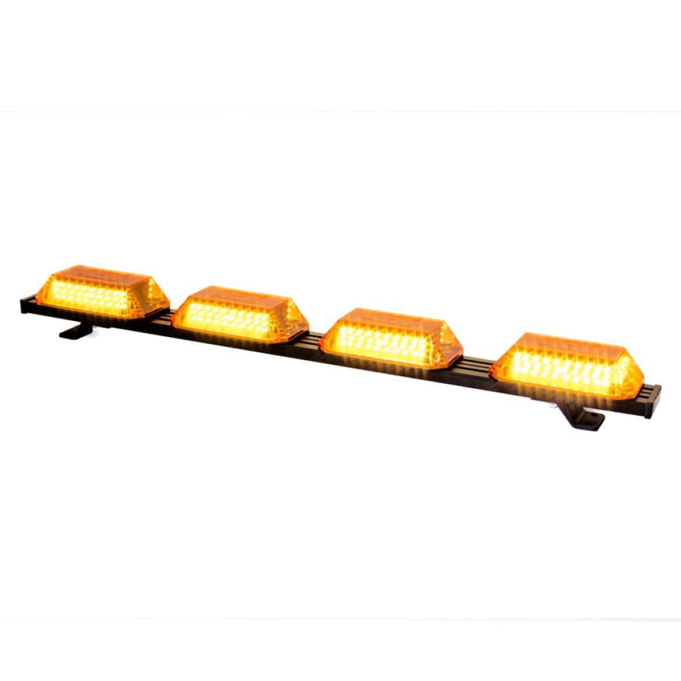 Giroflex 1.0mt 4 cúpulas 264 leds 12vcc 24vcc âmbar