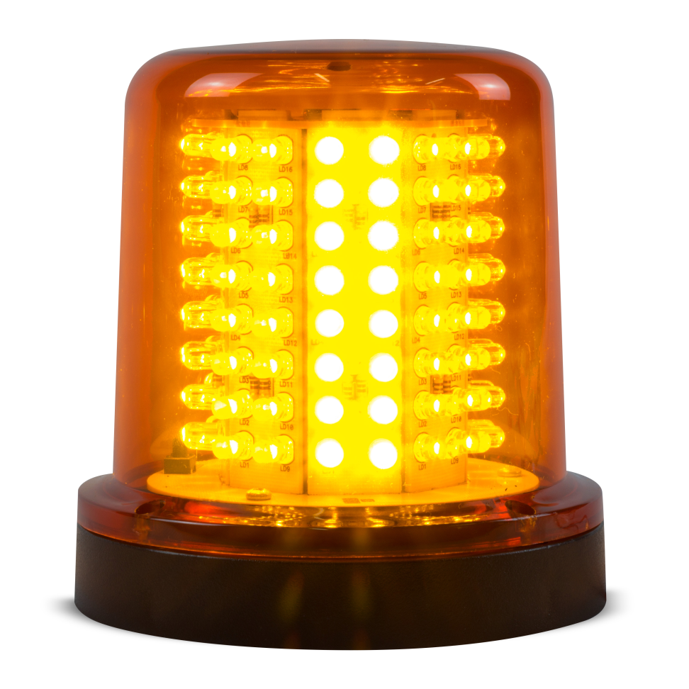 Giroled Giroflex âmbar 128 leds bivolt 110/220v com imã