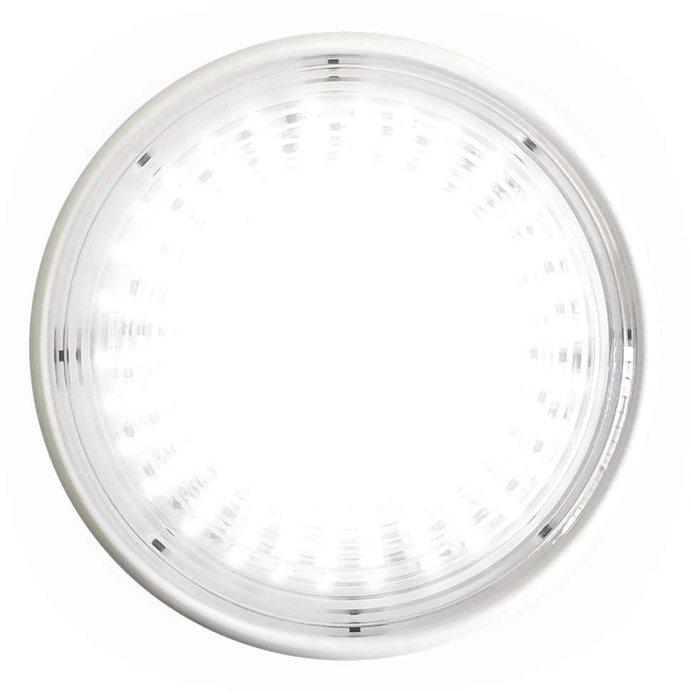 luminária redonda 180 leds 12v led branco