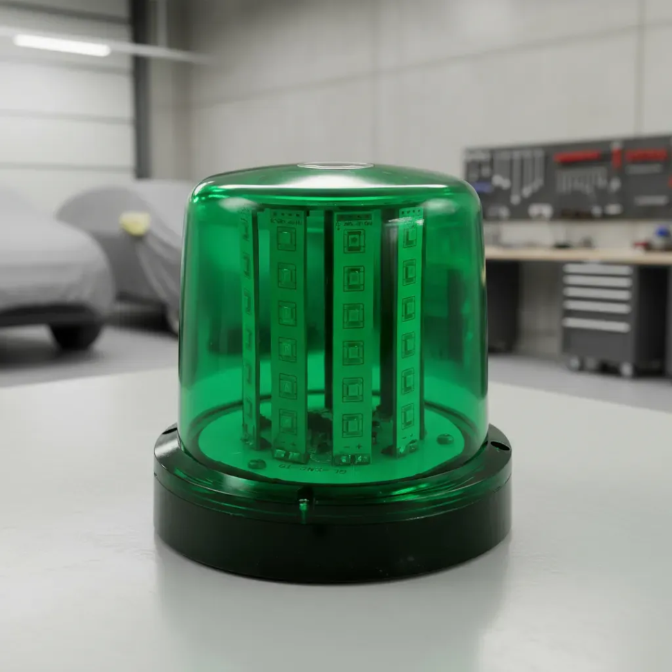 Giroflex imã e plug bivolt 12v 24v 54 leds verde - #5