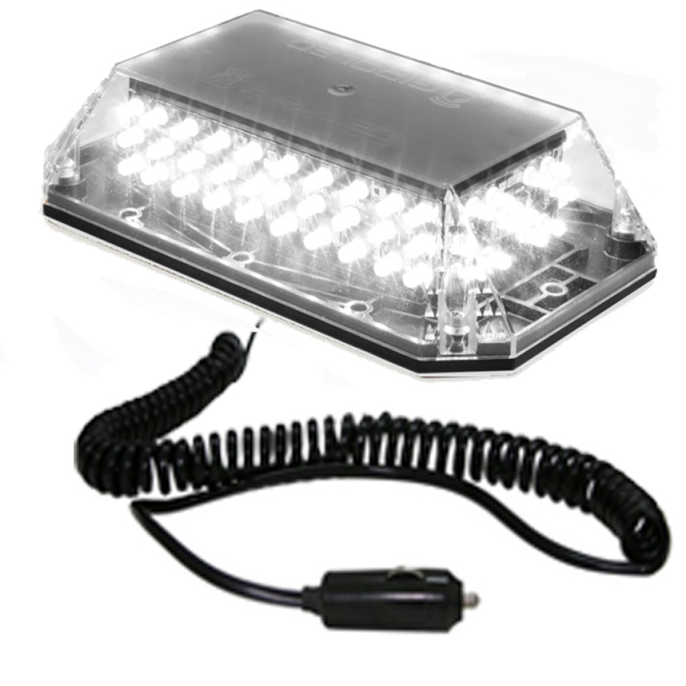 Giroled Giroflex branco cúpula imã e plug 12vcc