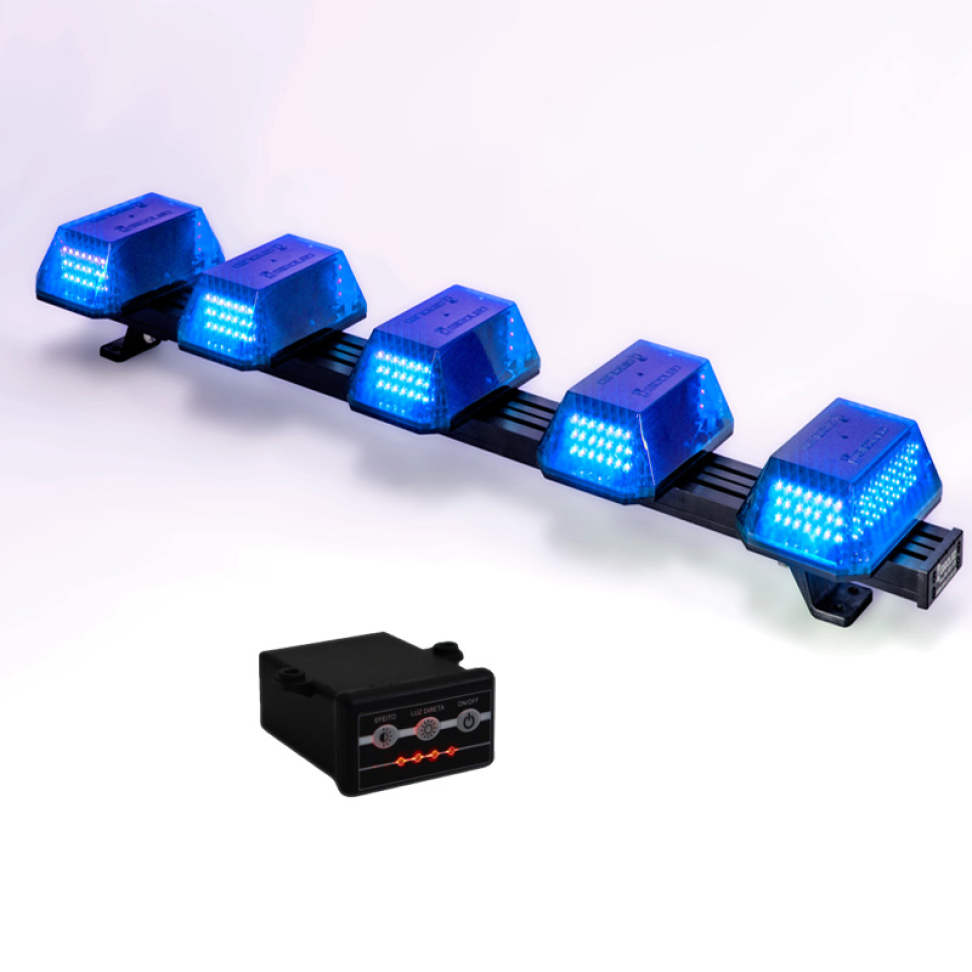 Giroflex 1.0mt 5 cúpulas 180 leds 12vcc azul engate rápido - #4