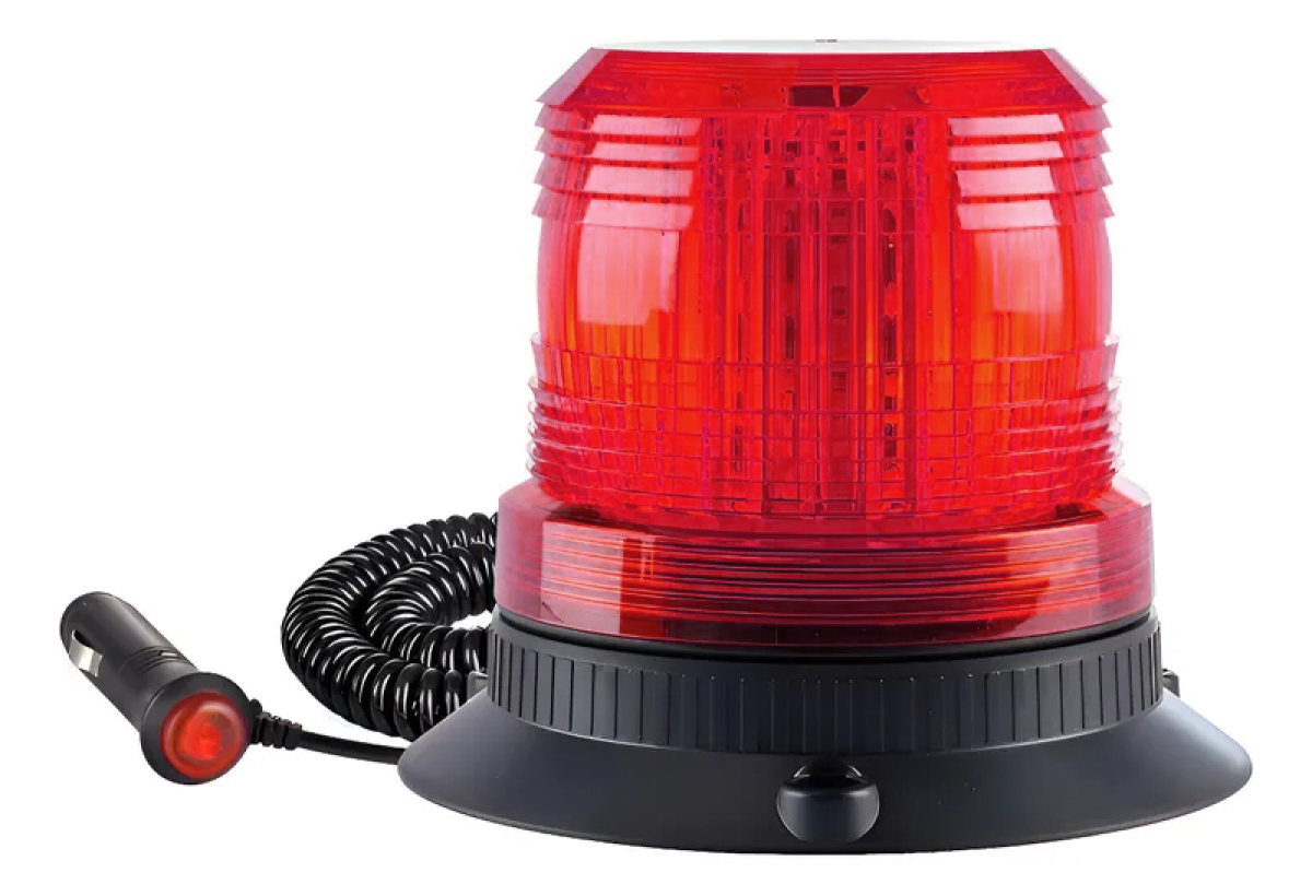 Giroflex Vermelho 12v Imã Plug Led Sirene Megafone