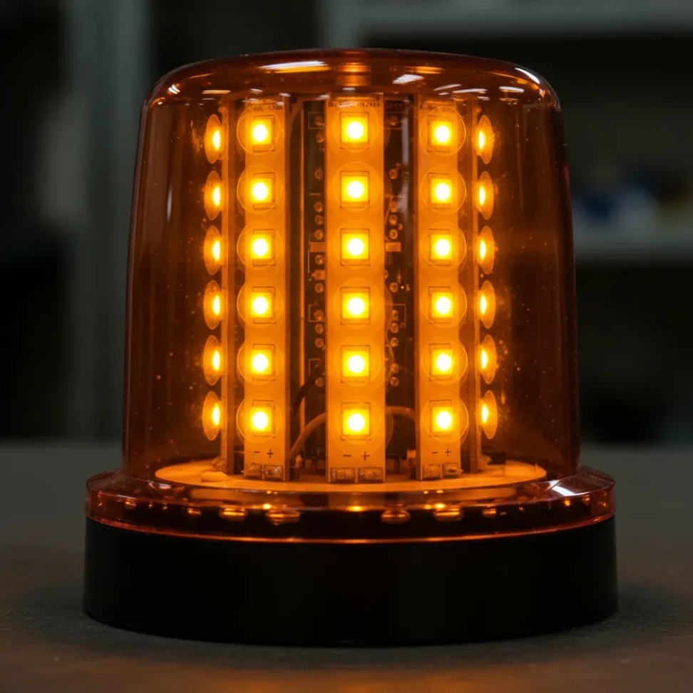 Giroflex imã e plug bivolt 12v 24v 54 leds âmbar - #5