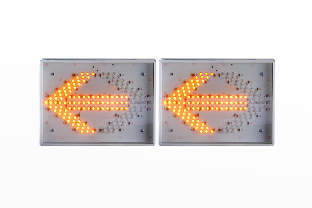 Conjunto de seta indicativa direcionador de tráfego SLIM 12v 24v - #4