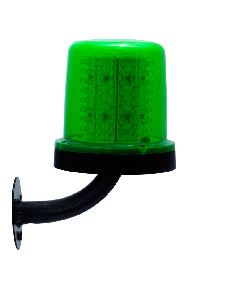 Giroled Giroflex redondo verde suporte parede 64 leds bivolt 110v 220v