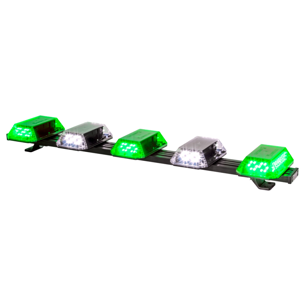 Giroflex 1.0mt 5 cúpulas 180 leds 12vcc 24vcc verde e branco