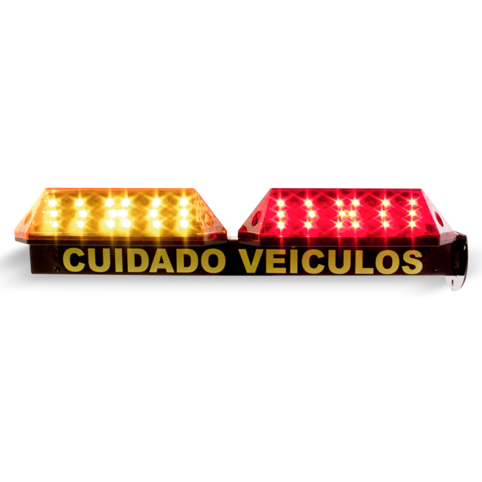 Sinalizador de Garagem Duplo Bivolt Bip Sonoro