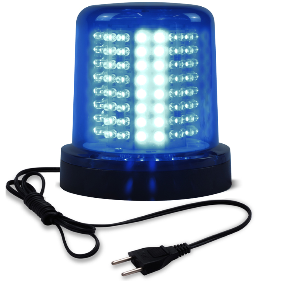 Giroled Giroflex azul fixação parafusos 128 leds bivolt 110/220v com tomada