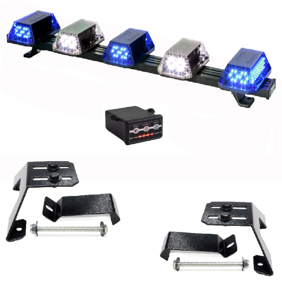 Giroflex 1.0mt 5 cúpulas 180 leds 12vcc azul e branco engate rápido
