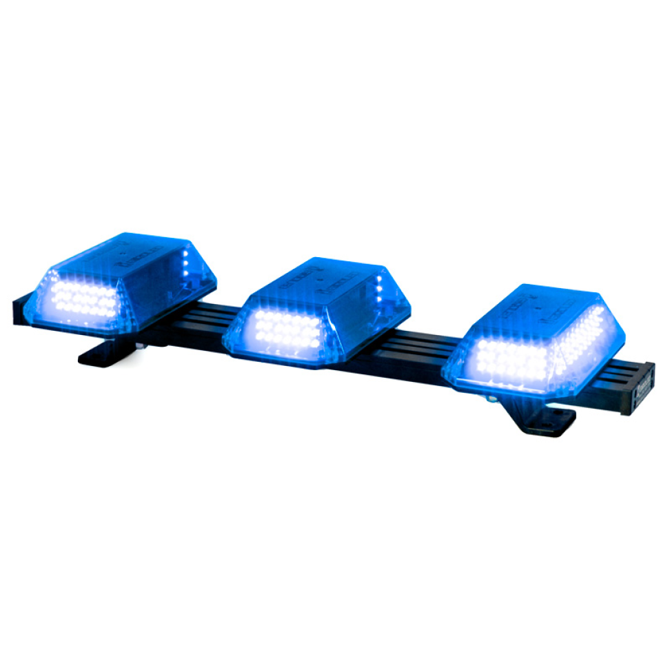 Giroled giroflex sinalizador barra 60cm cúpula 12v 24v Azul