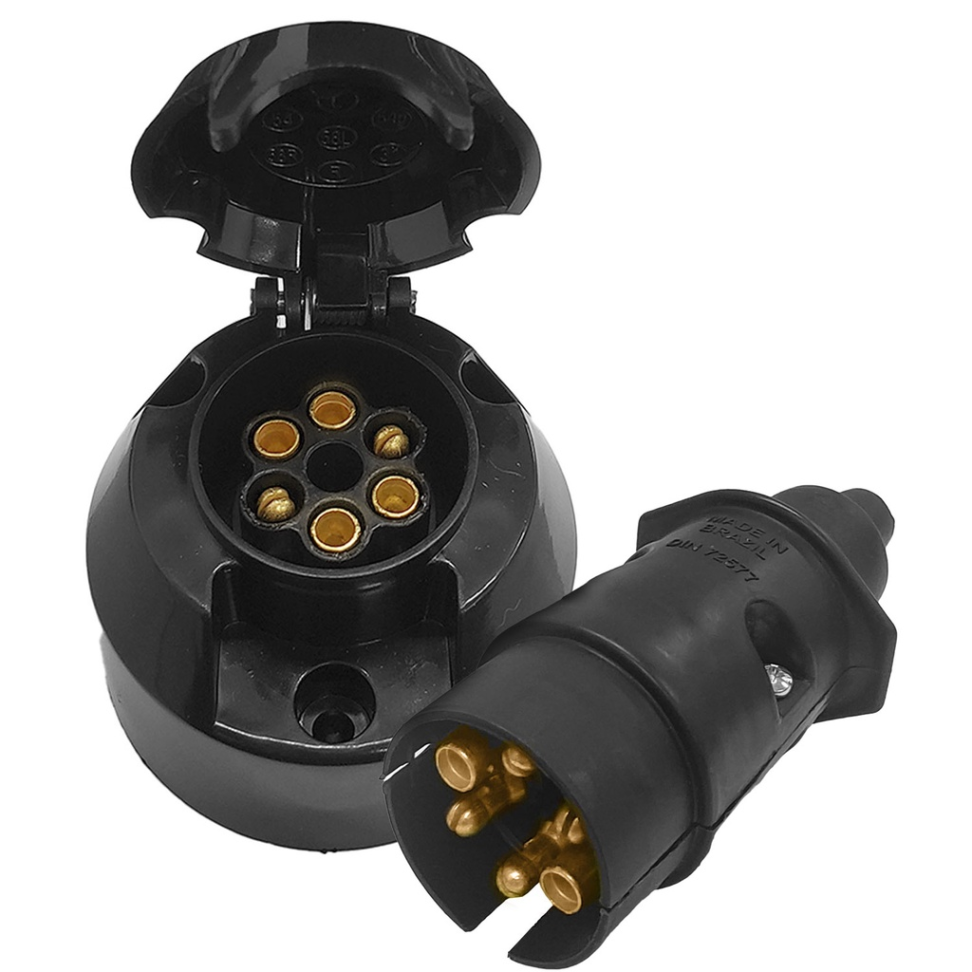 Plug engate Macho e fêmea 6 polos